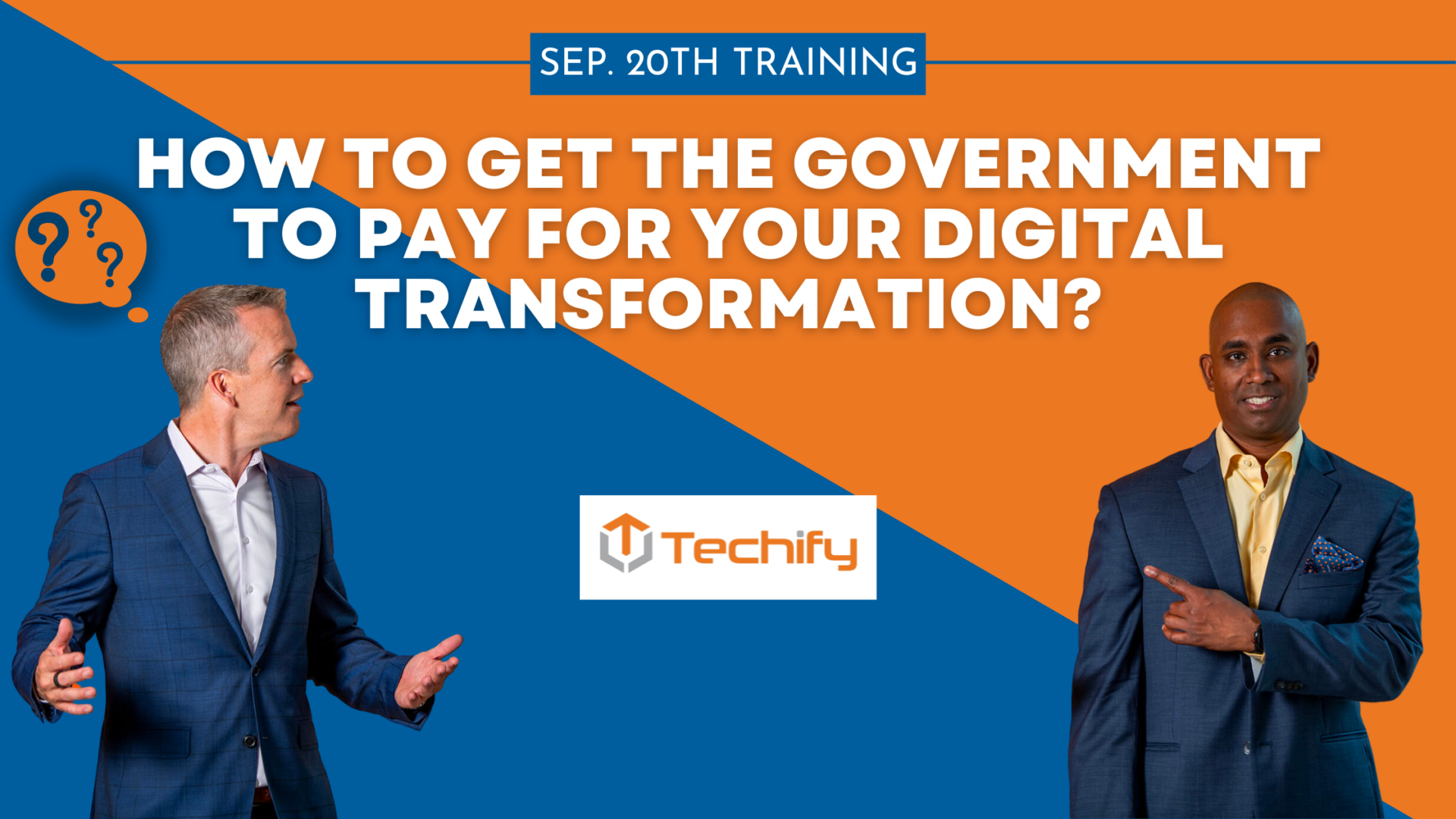 Graphic promoting the November Techify Webinar on Cyber Insurance